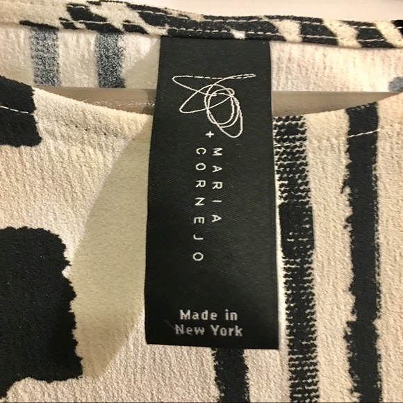 Zero + Maria Cornejo Crepe Pattern Loose Blouse - Picture 3 of 6